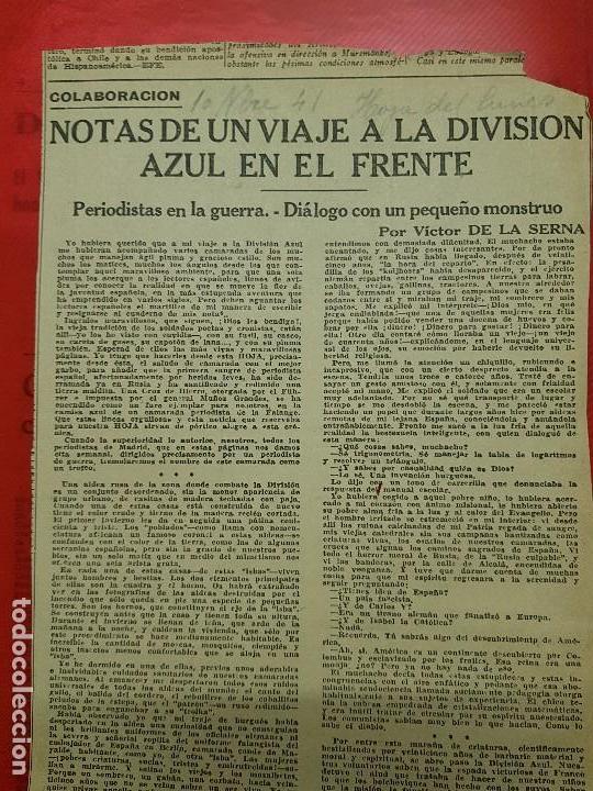 Militaria: recortes division azul periodistas en la guerra