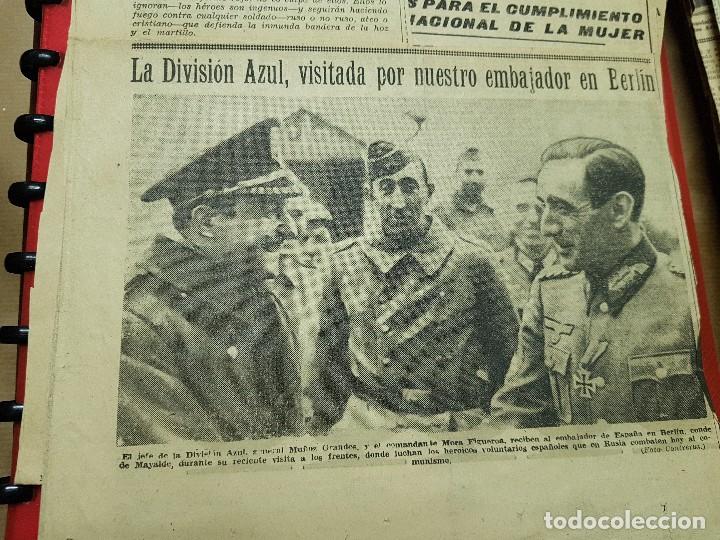 Militaria: recortes division azul visita embajador conde de mayalde