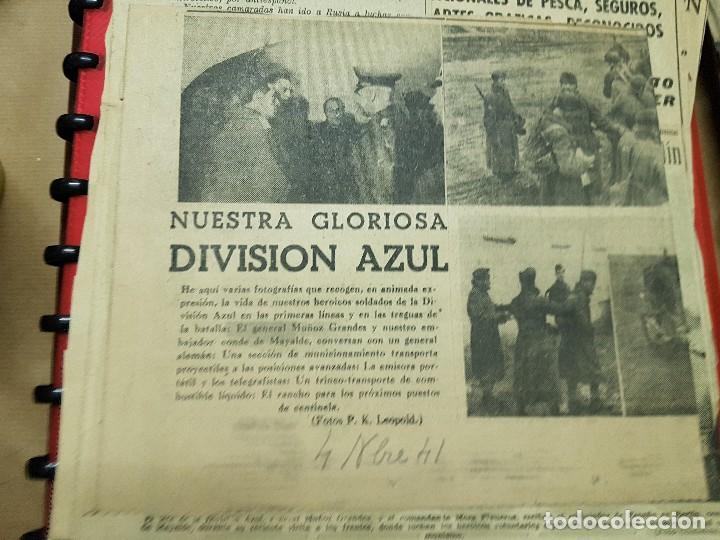 Militaria: recortes division azul gloriosa division azul