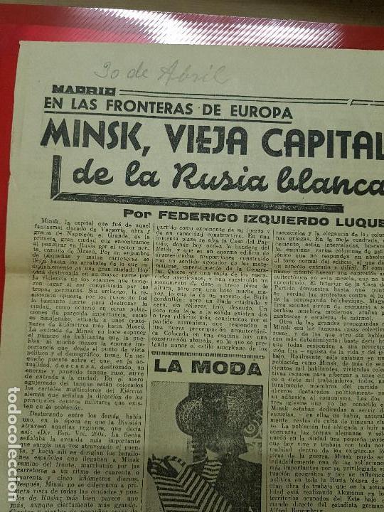 Militaria: recortes division azul minsk