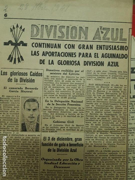 Militaria: recortes division azul camarada garcia mayoral