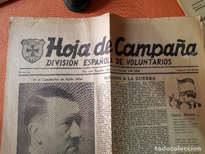 Militaria: hoja de campa&ntilde;a n&ordm; 24