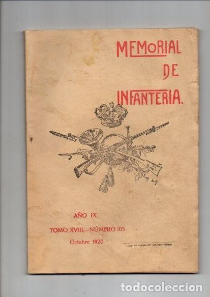 Military Antiques: MEMORIAL DE INFANTERIA - OCTUBRE 1920