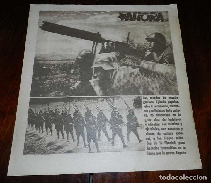 Militaria: Revista periodico AHORA, republicano, Madrid Enero 1938, Plena Guerra Civil, Num. 334, Espa&ntilde;a para l