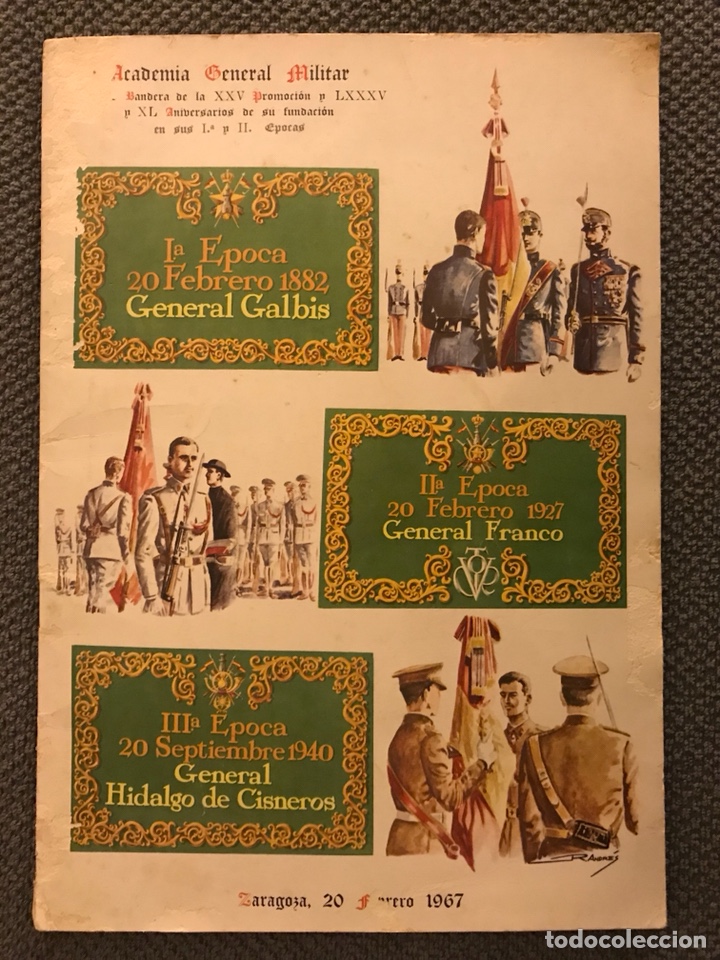 Militaria: Academia General Militar. Bandera de la XXXV ... (a.1967)