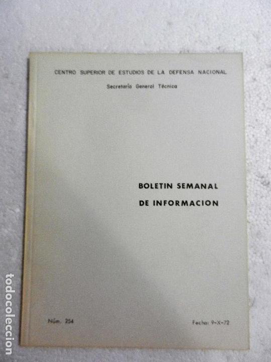 Military Antiques: CENTRO SUPERIOR DE ESTUDIOS DE LA DEFENSA NACIONAL - BOLETIN SEMANAL N&ordm; 254 A&Ntilde;O 1972.