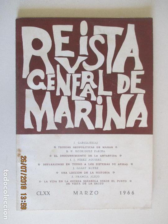 Militaria: REVISTA GENERAL DE MARINA .TOMO 170. MARZO DE 1966. LEER DESCRIPCI&Oacute;N.