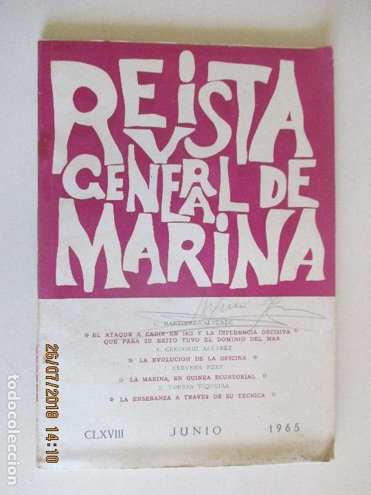 Militaria: REVISTA GENERAL DE MARINA .TOMO 168. JUNIO 1965. LEER DESCRIPCI&Oacute;N.