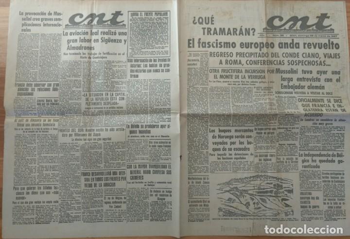 Militaria: CNT Asturias, Leon y Palencia 28 marzo 1937 Guerra Civil Conde Ciano, aviaci&oacute;n Sig&uuml;enza y Almadrones