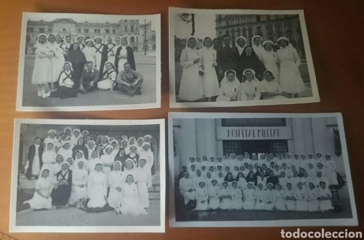 Military Antiques: Santander,guerra civil,lote 4 fotos hospitales sangre,hist&oacute;ricas