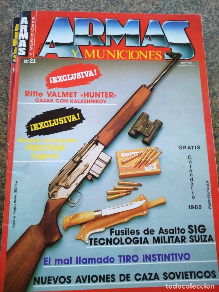 Militaria: REVISTA ARMAS Y MUNICIONES -- N&ordm; 21 -- 1986 --