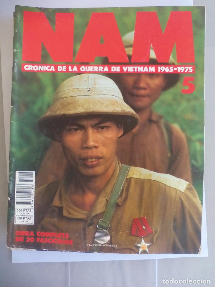 Militaria: NAM. CRONICA DE LA GUERRA DE VIETNAM 1965 - 1975. FASCICULO N&ordm; 5. PLANETA AGOSTINI. 1988
