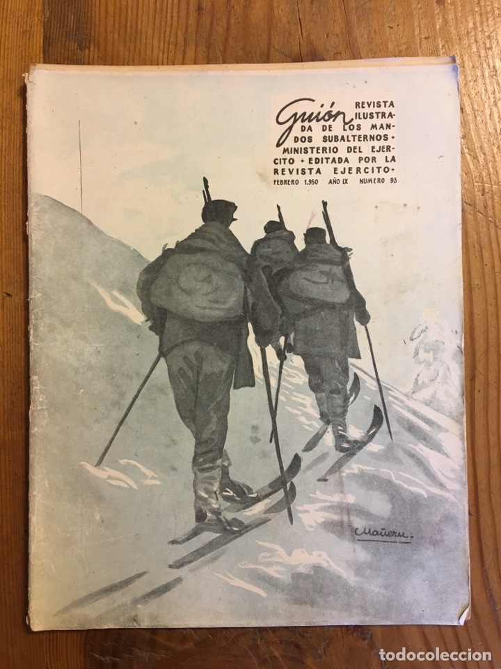 Militaria: Gui&oacute;n - Revista ilustrada de los mandos subalternos - Ej&eacute;rcito- Febrero 1950 N&uacute;mero 93
