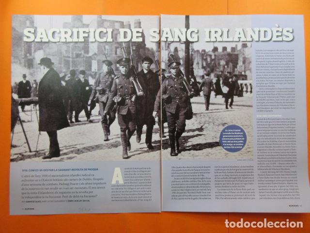 Militaria: ARTICULO 2010 - SACRIFICIO SANGRE IRLANDES 1916 REVUELTA DE PASCUA  - 6 PAGINAS