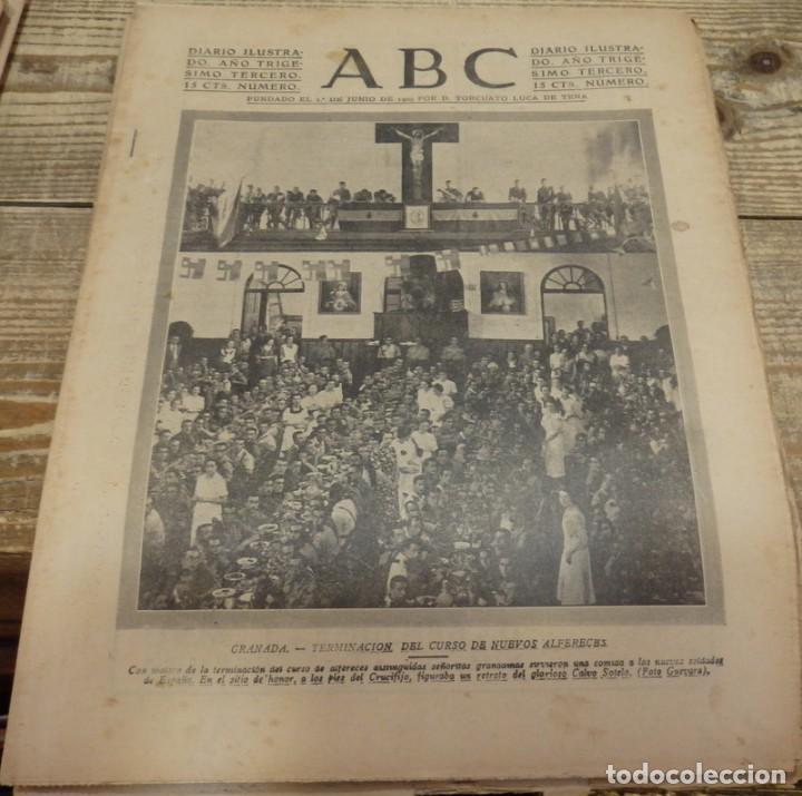 Militaria: ABC 18 DE DICIEMBRE DE 1937, SEVILLA,26 PAGINAS, PORTADA GRANADA, INTERIOR,CADIZ, BILBAO,ZARAGOZA,ET