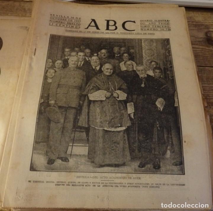 Militaria: ABC 16 DE OCTUBRE DE 1937, SEVILLA,22 PAGINAS,FRENTE DE ASTURIAS Y ARAGON,ETC....