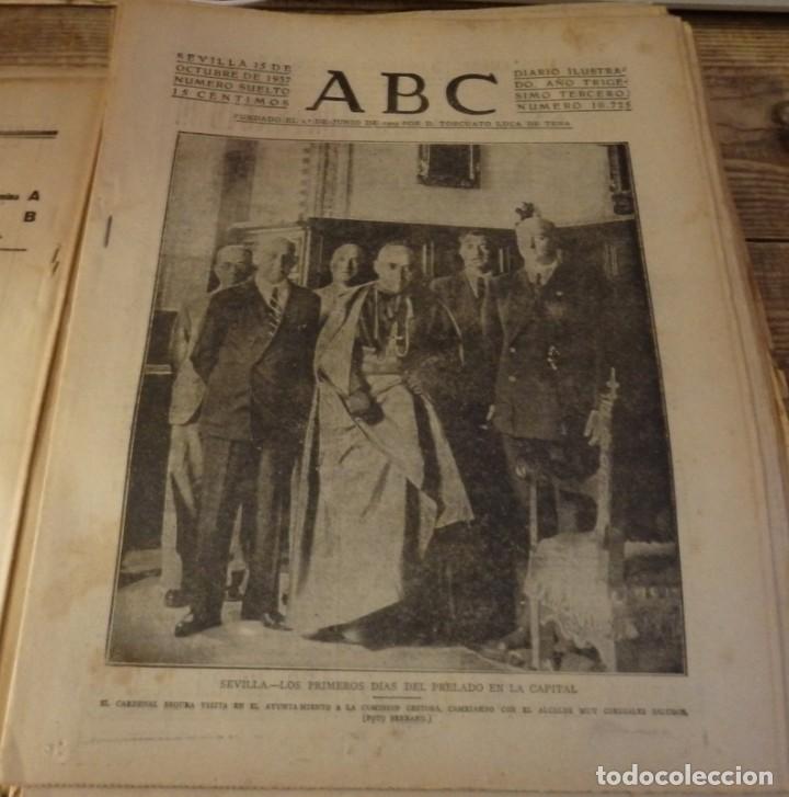 Militaria: ABC 15 DE OCTUBRE DE 1937, SEVILLA,22 PAGINAS, OCUPACION DE ARRIONDAS,PE&Ntilde;ALAZA,ESPIEL,ETC....