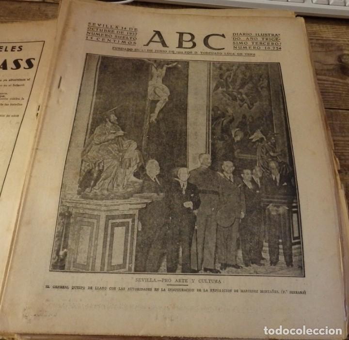 Military Antiques: ABC 14 DE OCTUBRE DE 1937, SEVILLA,22 PAGINAS, FRENTE DE ASTURIAS, ARAGON Y MADRID,ETC....