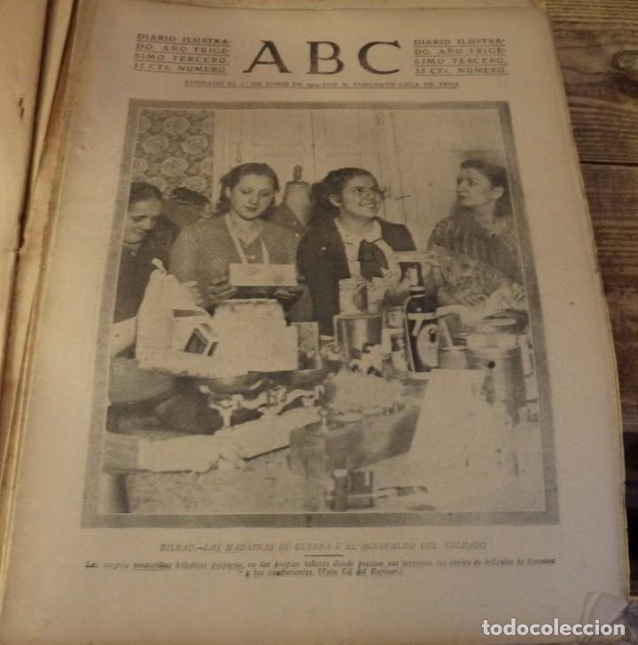 Militaria: ABC 30 DE DICIEMBRE DE 1937, SEVILLA,28 PAGINAS, BILBAO,HUELVA,GIJON,FRENTE DE TERUEL,ETC....