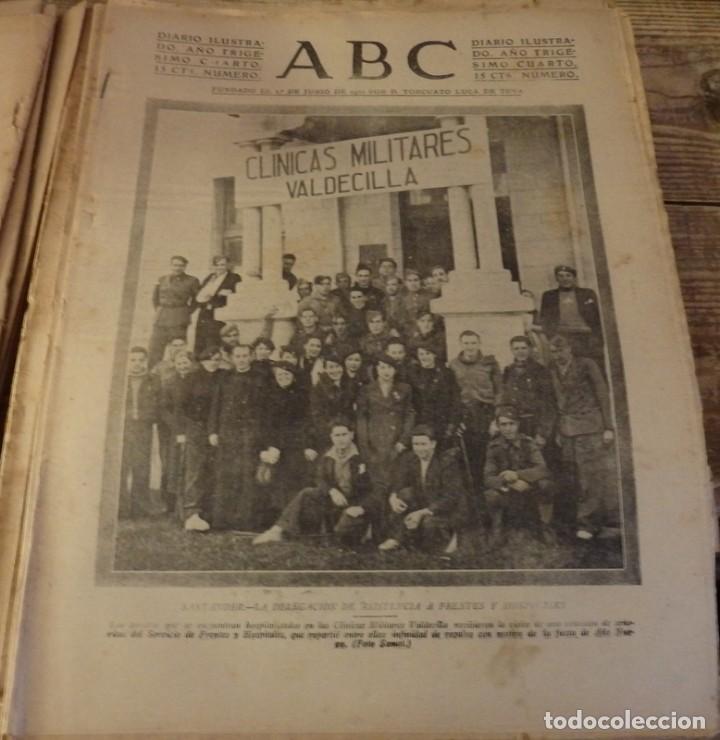 Militaria: ABC 9 DE ENERO DE 1938, SEVILLA,26 PAGINAS, ISLA CRISTINA,SANTANDER,CADIZ,CORDOBA,,ETC....