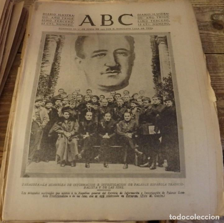 Militaria: ABC 21 DE DICIEMBRE DE 1937, SEVILLA,30 PAGINAS,ZARAGOZA, JEREZ, SEVILLA,,ETC...