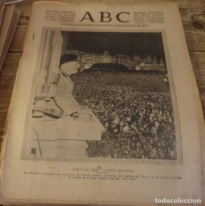 Militaria: ABC 24 DE DICIEMBRE DE 1937, SEVILLA,26 PAGINAS, MUSSOLINI, JEREZ,SANTANDER,BURGOS,,ETC...