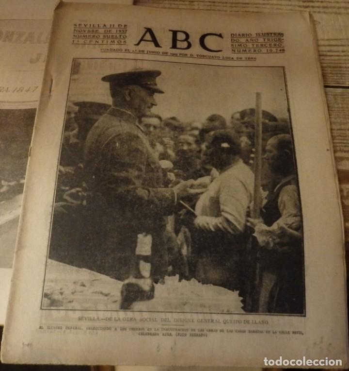 Militaria: ABC 11 DE NOVIEMBRE DE 1937, ,22 PAGINAS, SABI&Ntilde;ANIGO,FRENTE DE ARAGON,PARTE GUERRA, ETC...