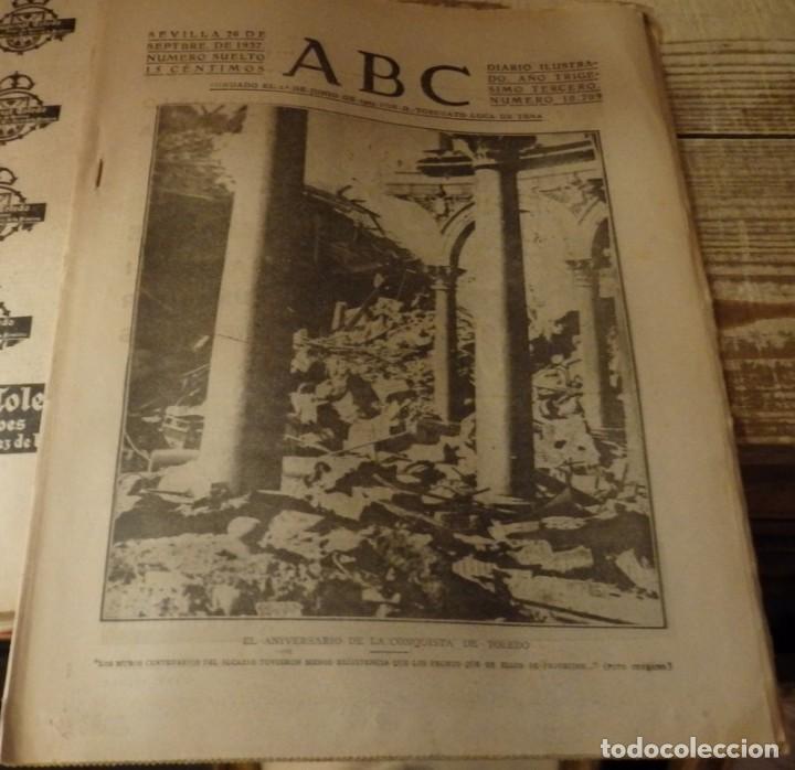 Militaria: ABC 26 DE SEPTIEMBRE DE 1937, ,30 PAGINAS, ANIVERSARIO CONQUISTA TOLEDO,RIBADESELLA,CORDOBA ETC..