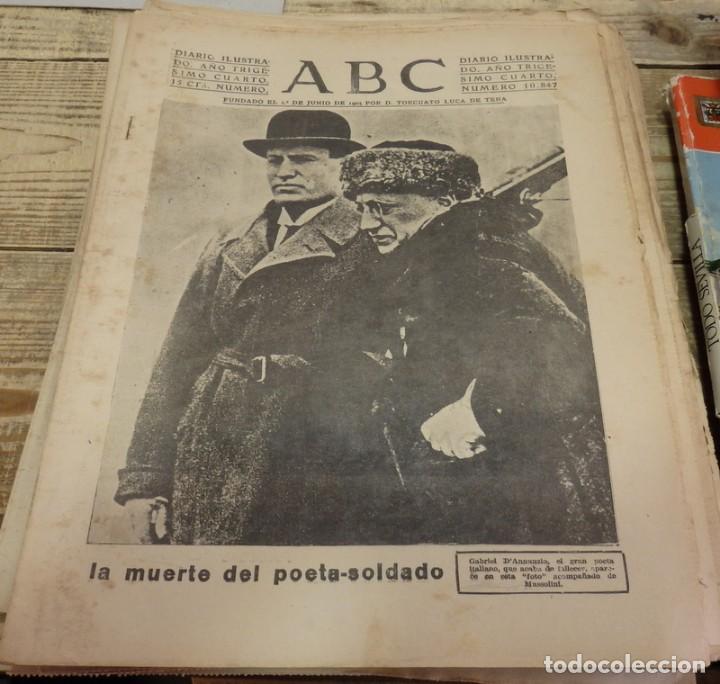Militaria: ABC 6 DE MARZO DE 1938, ,22 PAGINAS, FRENTE DE GRANADA, PARTE DE GUERRA, ETC.