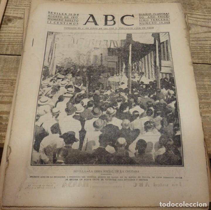 Militaria: ABC 10 DE AGOSTO DE 1937, 22 PAGINAS, CARTAGENA,ESSQUELA AVIACION, PARTE DE GUERRA,ETC