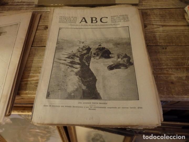 Military Antiques: ABC 27 DE OCTUBRE DE 1936, 21 PAGINAS, NAVALCARNERO,ESQUELA CARLISTA,PARTE DE GUERRA, ETC