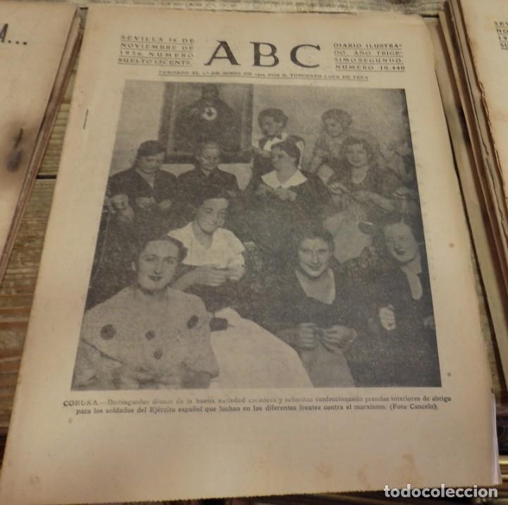 Militaria: ABC 14 DE NOVIEMBRE DE 1936, 14 PAGINAS,FRENTE DE MADRID, AVIACION, EJERCITO DEL NORTE,PARTE DE GUER