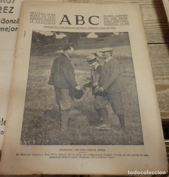 Militaria: ABC 30 de MAYO de 1937, SEVILLA,20 PAGINAS,FRENTE DE VIZCAYA,PARTE DE GUERRA, ETC..