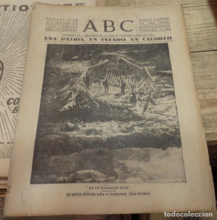 Militaria: ABC 17 de DICIEMBRE de 1936, SEVILLA,15 PAGINAS,FRENTE DE MADRID,PARTE DE GUERRA, ETC.