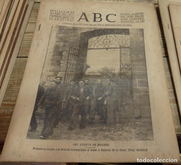 Militaria: ABC 28 de MARZO de 1937, SEVILLA,22 PAGINAS. TALAVERA DE LA REINA,SEMANA SANTA JEREZ DE LA FRONTERA,