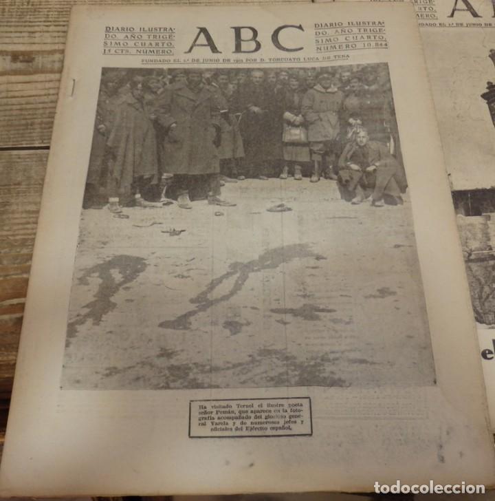 Militaria: ABC 3 DE MARZO DE 1938, ,18 PAGINAS,TERUEL,PE&Ntilde;ARROYA,PARTE DE GUERRA, ETC.