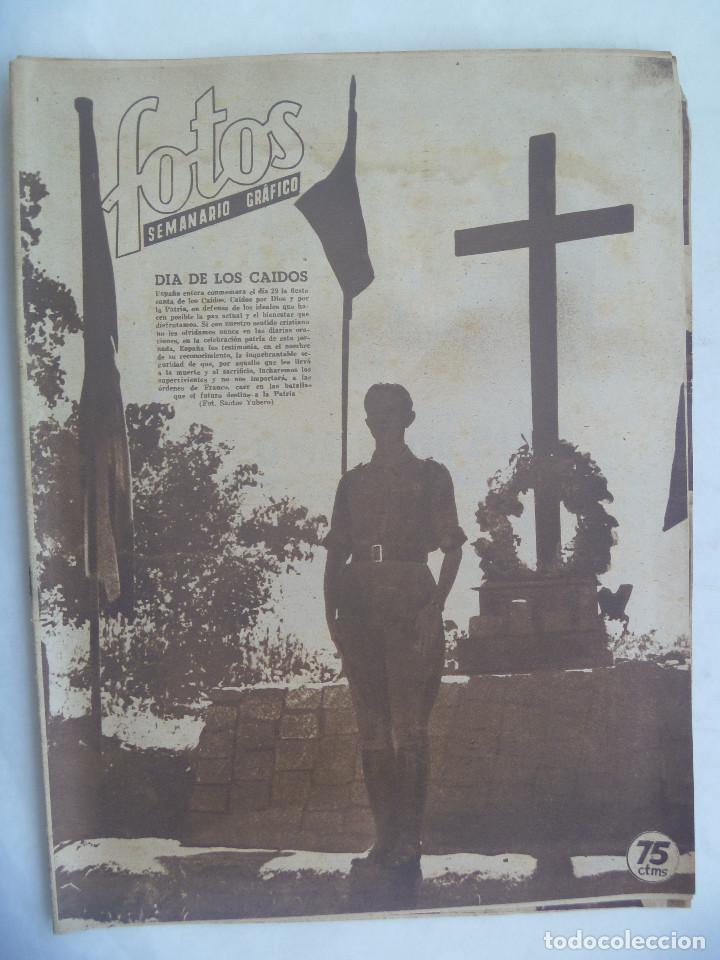 Military Antiques: FALANGE: REVISTA FOTOS , SEMANARIO GRAFICO NACIONAL-SINDICALISTA, 1944: DIA DE LOS CAIDOS, ETC