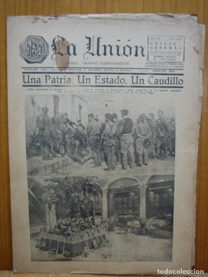 Militaria: Peri&oacute;dico La Uni&oacute;n . Guerra civil espa&ntilde;ola