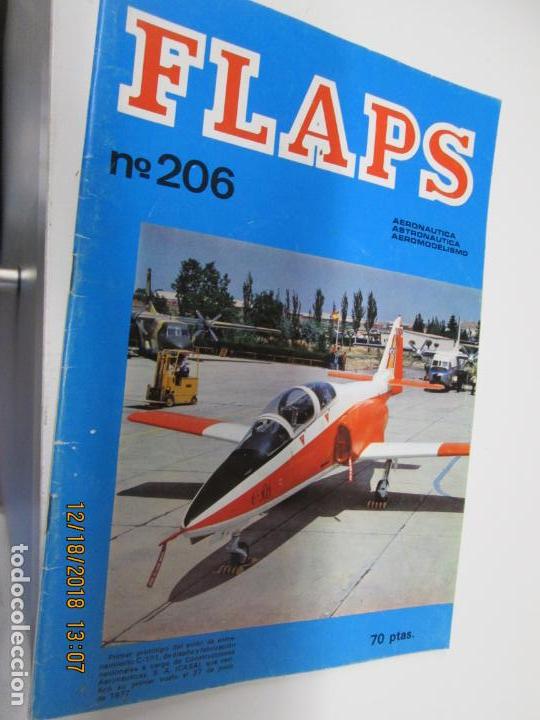 Military Antiques: FLAPS AERONAUTICA , ASTRONAUTICA AEROMODELISMO  N&ordm; 206 - VII-1977