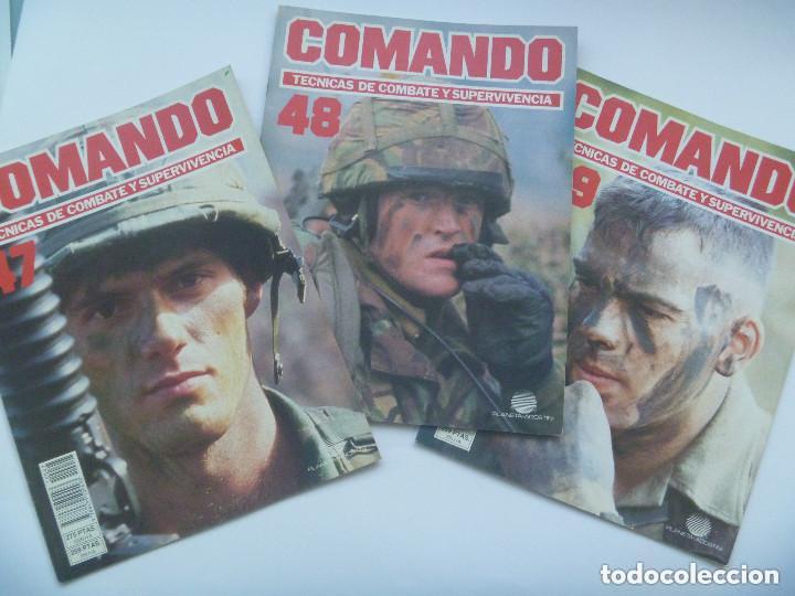 Militaria: LOTE DE 3 N&ordm; REVISTA COMANDO TECNICA DE COMBATE Y SUPERVIVENCIA . N&ordm; 47, 48 Y 49