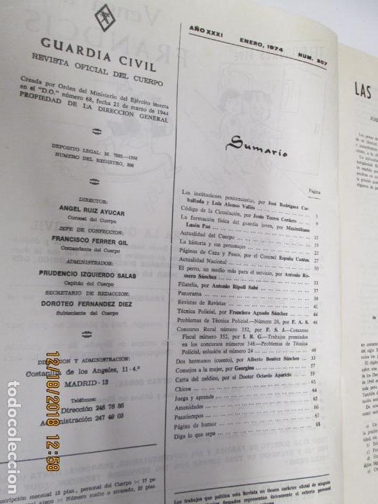 Militaria: GUARDIA CIVIL REVISTA N&ordm; 357 ENERO 1974 - SIN PORTADAS
