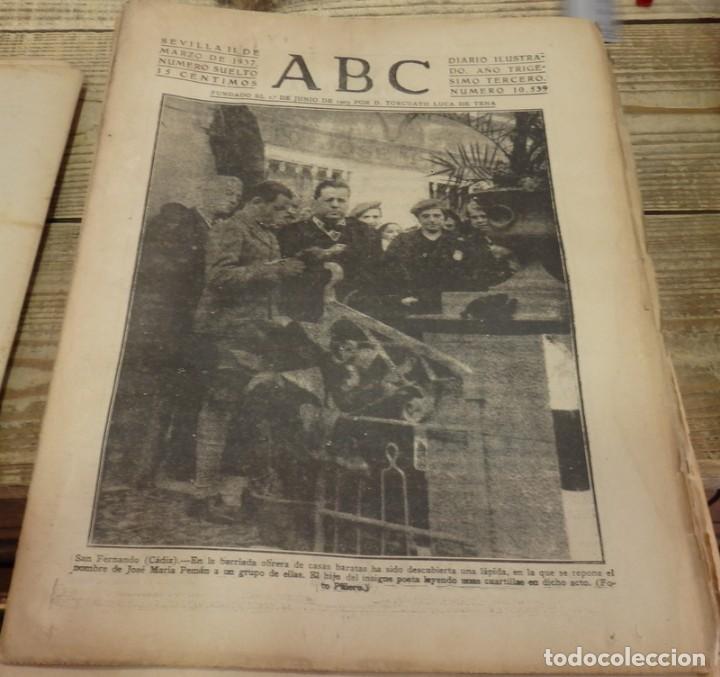 Military Antiques: ABC 11 DE MARZO DE 1937, SEVILLA,22 PAGINAS, SAN FERNANDO, CORDOBA,,PARTE DE GUERRA,ETC....