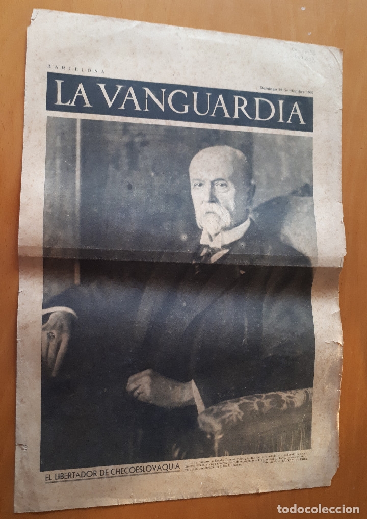 Militaria: Peri&oacute;dico de dos hojas La Vanguardia, 19 de setiembre de 1937