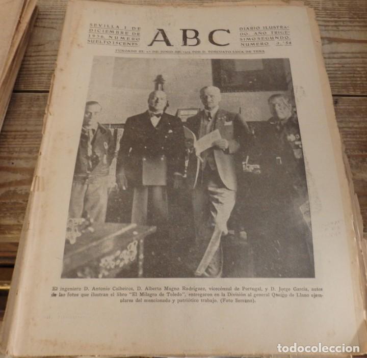 Militaria: ABC 1 DE DICIEMBRE DE 1936, 20 PAGINAS,HUMERA,POZUELO DE ALARCON,CORDOBA,PARTE DE GUERRA,ETC
