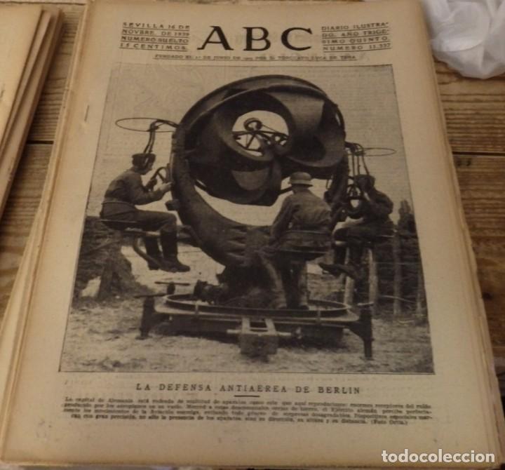 Militaria: ABC 16 DE NOVIEMBRE DE 1939 SEVILLA,14 PAGINAS, TRASLADO RESTOS DE JOSE ANTONIO, WWII,ETC..