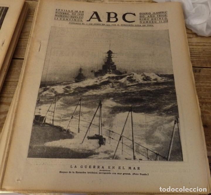 Militaria: ABC 18 DE NOVIEMBRE DE 1939 SEVILLA,16 PAGINAS, TRASLADO RESTOS DE JOSE ANTONIO, WWII,ETC.