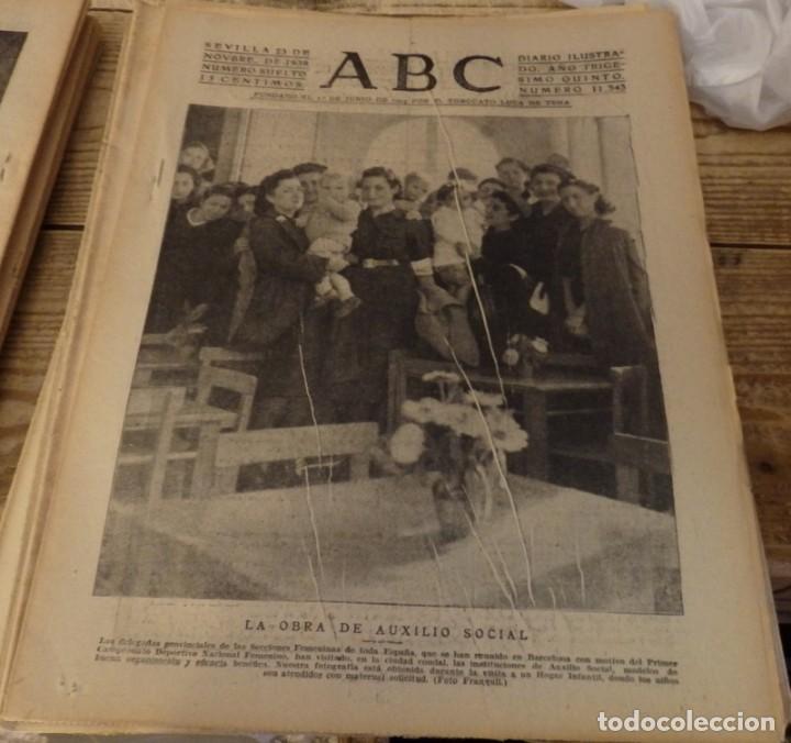 Militaria: ABC 23 DE NOVIEMBRE DE 1939 SEVILLA,10 PAGINAS, TRASLADO RESTOS DE JOSE ANTONIO, WWII,ETC