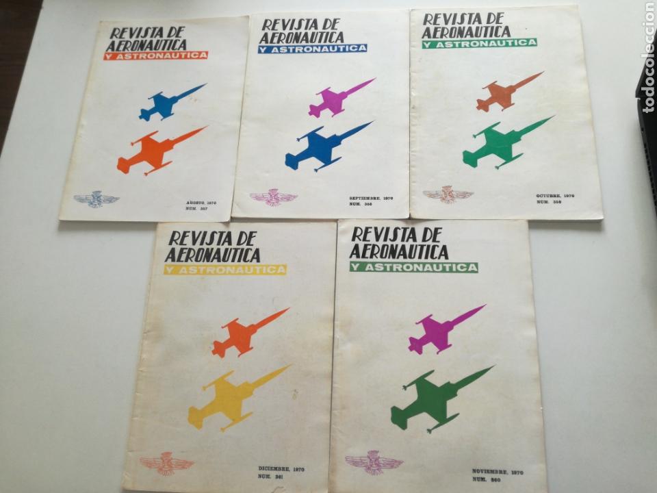 Militaria: REVISTA DE AERONAUTICA Y ASTRONAUTICA 1970 // 5 Numeros Desde AGOSTO 357 a DIC 361 // AVIACION NASA