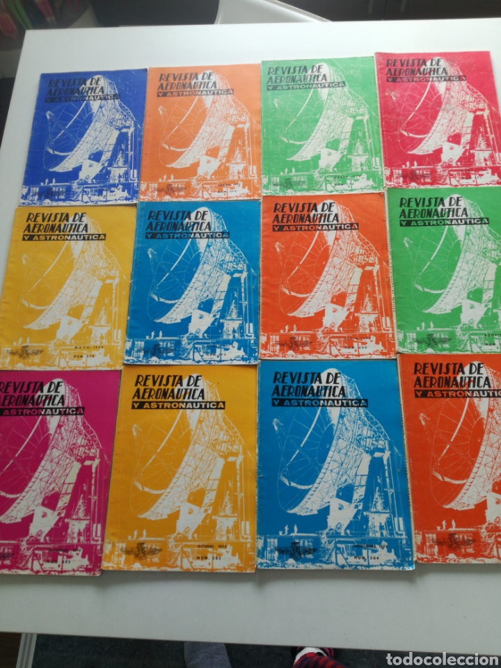 Militaria: REVISTA DE AERONAUTICA Y ASTRONAUTICA 1972 // A&Ntilde;O COMPLETO 12 NUM: 374 al 385 // AVIACION NASA
