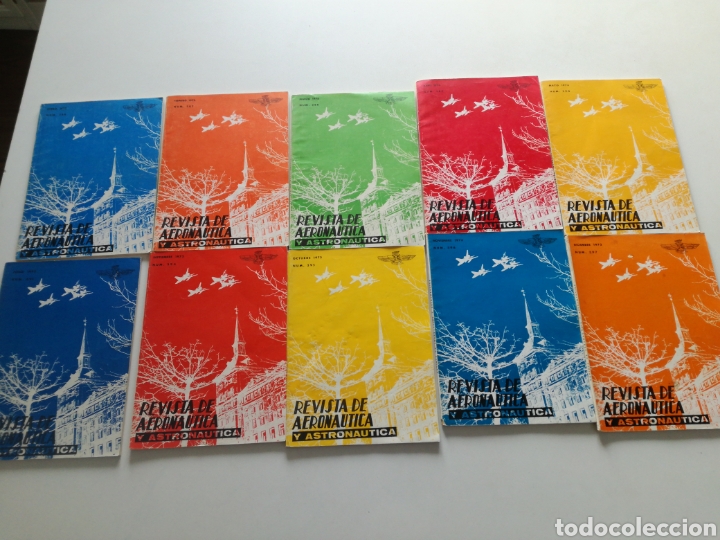 Militaria: REVISTA DE AERONAUTICA Y ASTRONAUTICA 1973 // 10 NUM: 386-391 Y 394-397// MUERTE CARRERO BLANCO